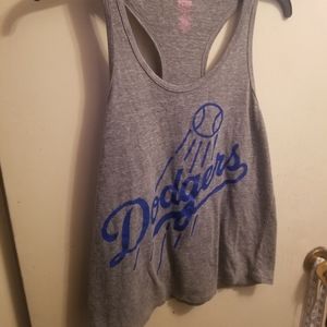 Pink Dodgers tank top
